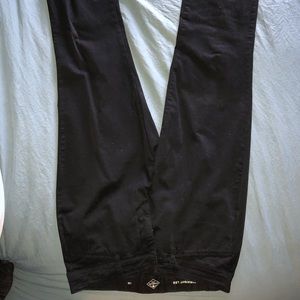 Straight leg black dress pant
